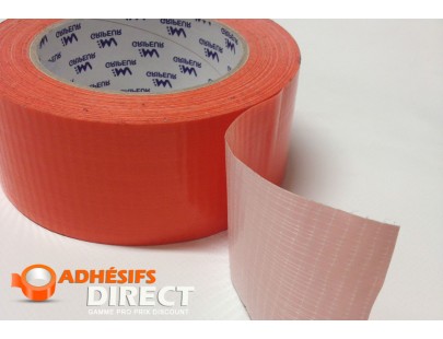 Comparaison entre l'adhésif PVC orange et l'adhésif toilé orange- Blog -  Adhésifs Direct