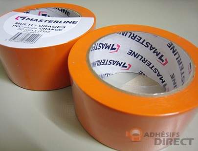 Comparaison entre l'adhésif PVC orange et l'adhésif toilé orange- Blog -  Adhésifs Direct
