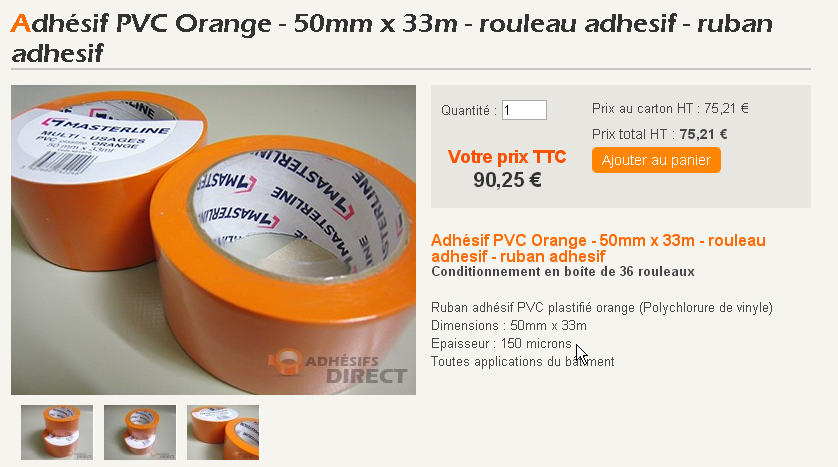 L'adhésif PVC orange : résistant au froid- Blog - Adhésifs Direct