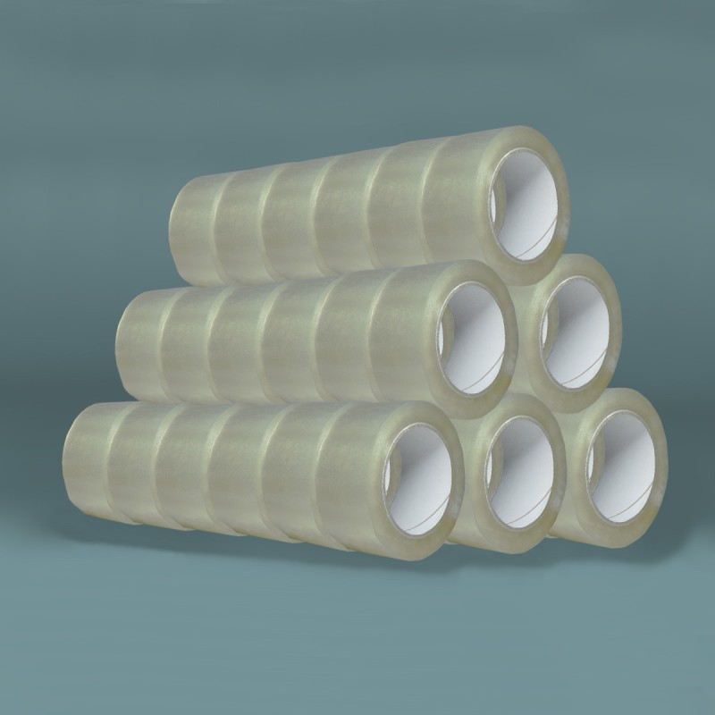 Ruban Adhésif d'Emballage Transparent 48mm x 100m - Pack de 36 Rouleaux | Résistant & Silencieux