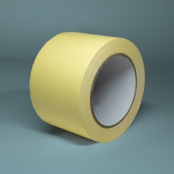 Pack de 24 de Rubans de Masquage Jaune 75mm x 50m - Pro & Particuliers - Haute Adhérence & Facile à Appliquer