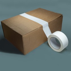 Ruban Adhésif d'Emballage Blanc 48mm x 100m - Pack de 36 Rouleaux | Résistant & Silencieux