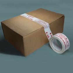 Pre-Printed "BANDE DE GARANTIE" Packing Tape - 50 mm x 100 m - 28µ - BOPP Film - 1 Adhesive Roll